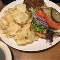 Veggie Burger at Sunrise Cafe in Yellow Springs