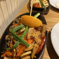 tex mex chicken fajitas  at Behind The Wall in Falkirk