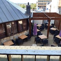 Outside courtyard at Behind The Wall in Falkirk