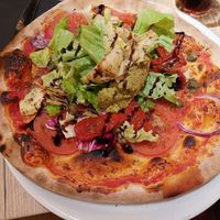Vegan pizza at La Piazza Papa - Comedie in Montpellier