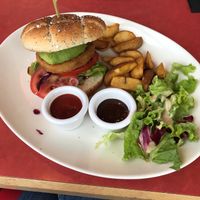 Vegan burguer at La Piazza Papa - Comedie in Montpellier