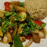 veggie power bowl or something like that.  fresh and tasty.  at Goji Cafe in Dallas