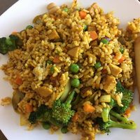 Curry fried rice ($8.95) at Goji Cafe in Dallas