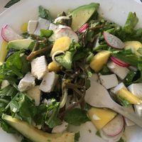 Tofu salad (silken not firm - strange if you ask me)   at Pulse in Crete