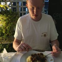 ‘Beef’ stroganoff and mash- very tasty   at Pulse in Crete