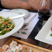 Manchurian meatballs & salad at Pulse in Crete