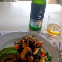 I had to stop several times just to take in the amazing flavours and textures in this Mushroom Medley. at Pulse in Crete