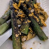 Asparagus starter at Pulse in Crete
