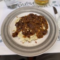 Vegan beef casserole - Pulse, Chania  at Pulse in Crete