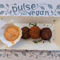 Tricolour Potato Cakes at Pulse in Crete