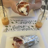 Vegan gyros   at Pulse in Crete