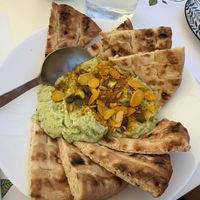 Whipped green feta dip  at Pulse in Crete