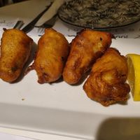 Crispy Zucchini flowers (also a must have!) at Pulse in Crete