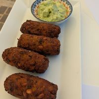 Specials starter (a carrot fritter of some kind!) at Pulse in Crete