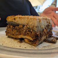 Moussaka - very rich! at Pulse in Crete