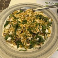 Mushroom carpaccio  at Pulse in Crete