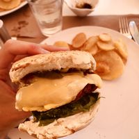 Flowing cheese at Pulse in Crete