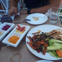 Starter: vegtable plate at Pulse in Crete