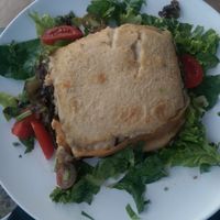 Vegan moussaka at Pulse in Crete