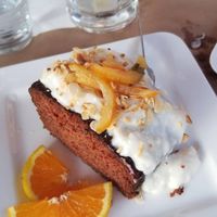 Carrot cake at Pulse in Crete
