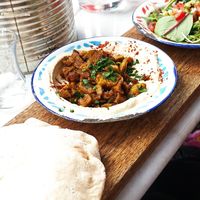 Shoarma combo at HUmmUS in The Hague