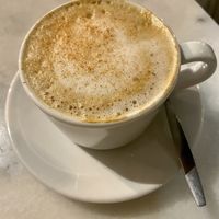 Soy milk cappuccino   at HUmmUS in The Hague