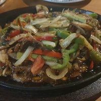 Sizzles vegetables at Amalias Kitchen in Crete