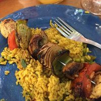 vegan souvlaki at Amalias Kitchen in Crete