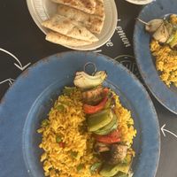 Vegetable souvlaki  at Amalias Kitchen in Crete