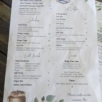 Drinks menu at Doko Demo V in West Burleigh