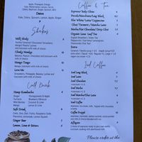 Drinks menu   at Doko Demo V in West Burleigh