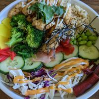 Tofu teriyaki poke bowl at Doko Demo V in West Burleigh