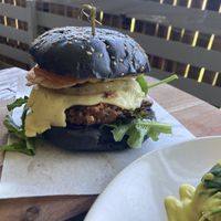the works burger  at Doko Demo V in West Burleigh