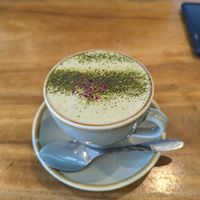 Matcha latte at Doko Demo V in West Burleigh