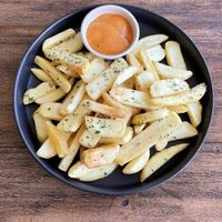 Hot chips with sriracha mayo … always delish.  at Doko Demo V in West Burleigh