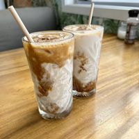 Iced coffees  at Doko Demo V in West Burleigh