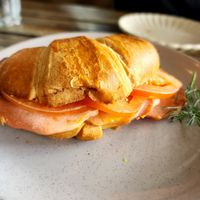 Ham, cheese and tomato croissant at Doko Demo V in West Burleigh
