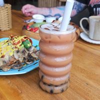 Brown sugar milk tea with pearls at Doko Demo V in West Burleigh