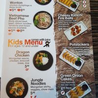 They even have a kid's menu and can help you order. at Wok Box in Kamloops