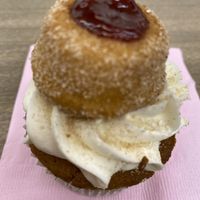 Pov me, admiring Churro Cupcake.  at Cake Girl in Los Angeles