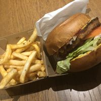 Vegan Beyond Meat Burger at Fat Staks in Bundoora