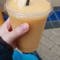 The yellow one smoothie at Eat a Pitta - Bishopston in Bristol