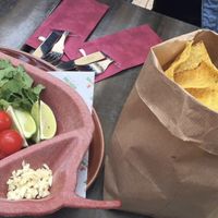 nachos with guacamole  at Espitas in Zwickau
