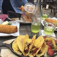 Vegan tacos with corn at Espitas in Zwickau