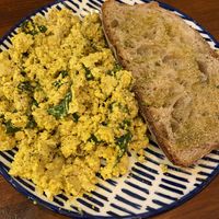 Scrambled tofu   at La Tienda de Los Unicornios in Granada