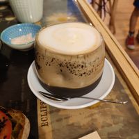 Chai latte at La Tienda de Los Unicornios in Granada