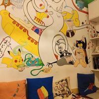 Mural at La Tienda de Los Unicornios in Granada