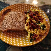 The tofu scramble (revueltofu) at La Tienda de Los Unicornios in Granada