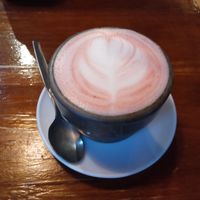 El red velvet latte es delicioso. at La Tienda de Los Unicornios in Granada
