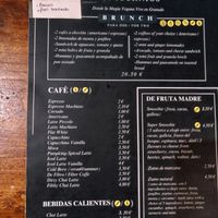 La carta... at La Tienda de Los Unicornios in Granada